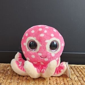 TY Beanie Boos OLLIE the Octopus Pink 6” With Tags